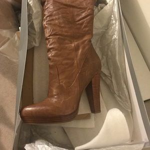 Brand New Jessica Simpson Leather Platform Boots